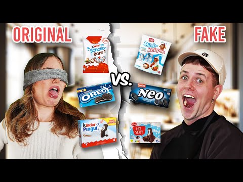 TEUER VS. GÜNSTIG - Was schmeckt besser? Wir testen ORIGINAL gegen FAKE Süßigkeiten | Sonny Loops