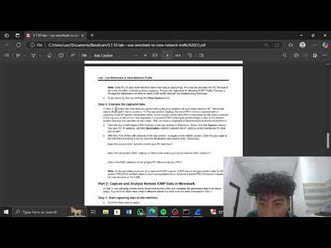 3.7.10 Lab - Use Wireshark to View Network Traffic