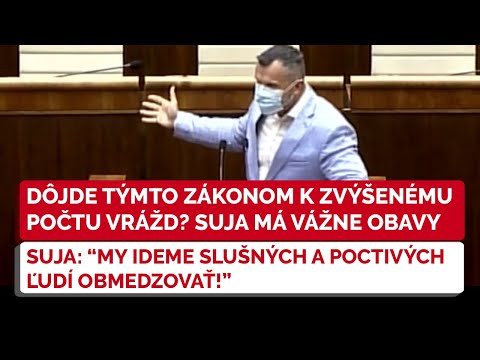⚠️NRSR: M. SUJA (Republika) má VÁŽNE OBAVY - "My ideme slušných a poctivých ľudí obmedzovať!"