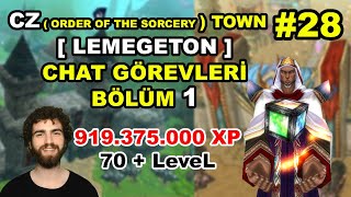 CZ Chat [Lemegeton] (Order of the Sorcery) Görevleri 1 Milyar Exp - Sh