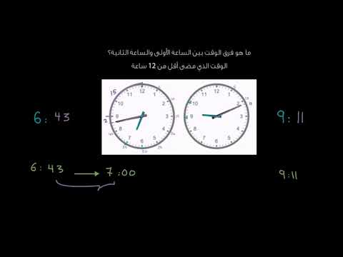 الصف الثاني الرياضيات القياس والهندسة فرق الأوقات