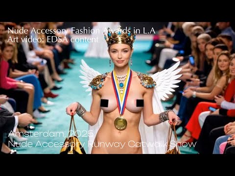 Nude Accessory Runway Catwalk Show:Nude Accessory Fashion Awards 2025 in L.A. Art Video:EDSA Content