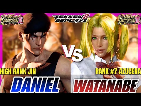 Tekken 8 - Danielmado (Jin) vs Watanabe (Azucena) - Epic Ranked Match