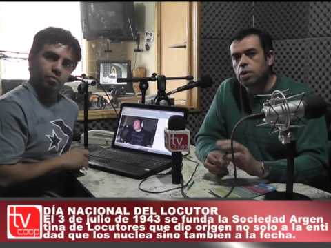 NOTICIAS 3 DE JULIO Nota a Oscar Aliaga y Alejandro Quiroz Dia del Locutor  Convocatoria foto del ce