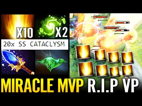 🔥 20x Cataclysm Refresher - MIRACLE MVP Perspective Invoker Nigma vs VP WTF Comeback Animajor Dota 2