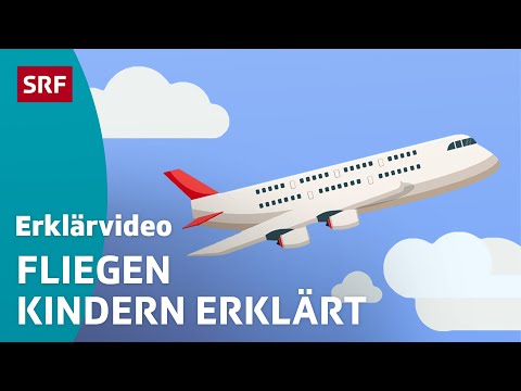 Wie fliegt ein Flugzeug? – einfach erklärt | Kindervideos | SRF Kids