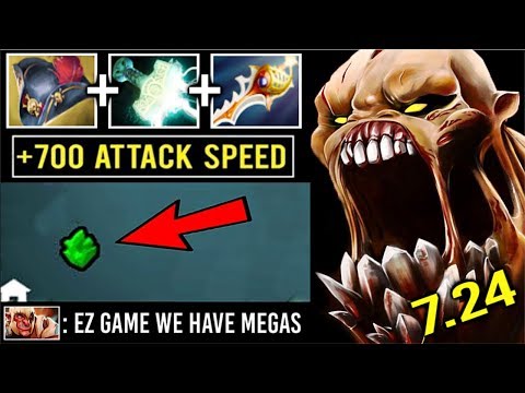 CRAZY Pirate Hat + Rapier LS vs Apex Troll Max Attack Speed Battle Epic Megas Comeback 7.24 Dota 2
