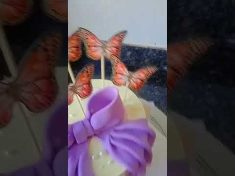 1 kg butterfly ribbon cake