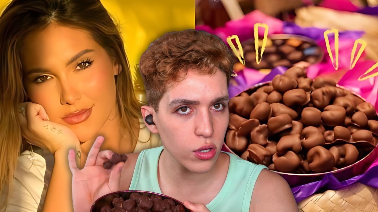 Provando a pipoca de 160 reais da Virgínia