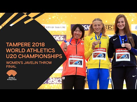 Women's Javelin Throw Final - World Athletics U20 Championships Tampere 2018