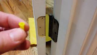 DIY Door Hinge Stripped Screw Hole Repair