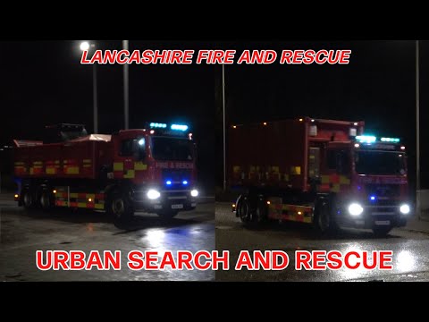 *RARE* Urban Search and Rescue Fire Trucks Responding