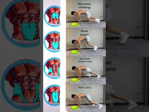 Core Crusher! Mountain Climbers, Plank Jacks & More 🔥#shorts #short #plank
