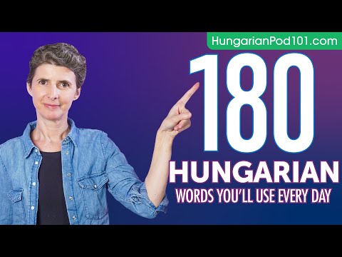 180 Hungarian Words You'll Use Every Day - Basic Vocabulary #58