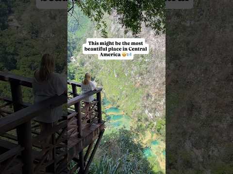 The most beautiful place in Central America! #semucchampey #lanquin #altaverapaz #guatemalatravel