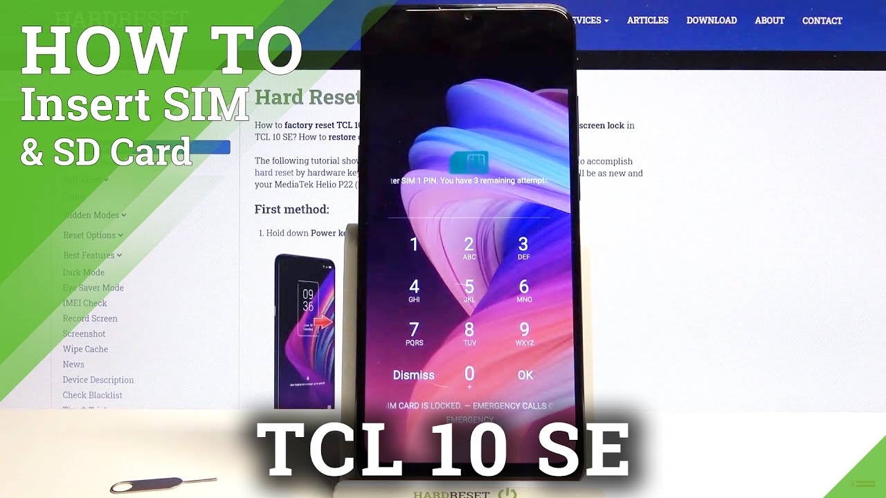 How to Insert SIM & SD in TCL 10 SE – Find Memory Card / SIM Card Slot