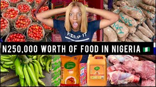 WHAT N250,000 $155 CAN BUY IN A NIGERIAN 🇳🇬 MARKET | CURRENT COST OF FOOD IN NIGERIA MAY 2025
