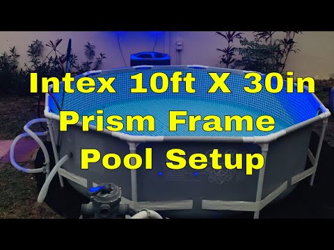 Intex 10ft X 30in Prism Frame Pool Setup