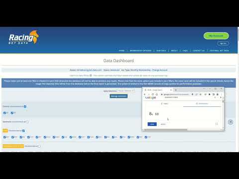 2/ Analysing the lay strategy profits generated using the horse racing filters + exporting to Excel