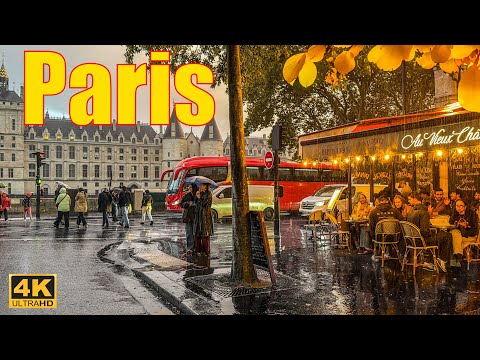 PARIS, FRANCE🇫🇷 - 25 October 2025 🍂☔️ - 4K HDR WALKING TOUR ☕️ 🥐- PARIS 4K AUTUMN | A Walk In Paris