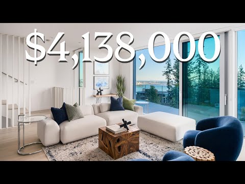 Inside This $4,138,000 West Vancouver West Coast Modern Home w/ Panoramic Ocean & Skyline Views