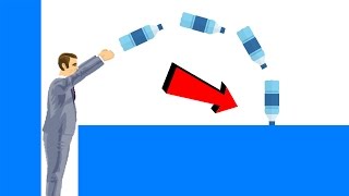 IMPOSSIBLE BOTTLE FLIP CHALLENGE! (Happy Wheels)