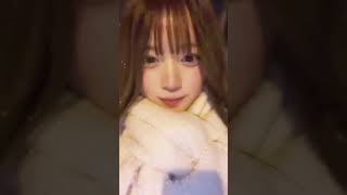 雪の降る街❤️ #美人 #bijo #美人好き#shorts #short #shortvideo #snow