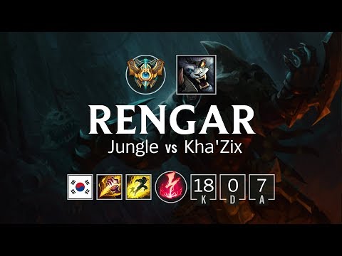 Rengar Jungle vs Kha'Zix - KR Challenger Patch 8.4
