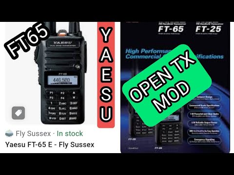 YAESU FT-65 - OPEN TX MOD (Do Not TX against Licence )