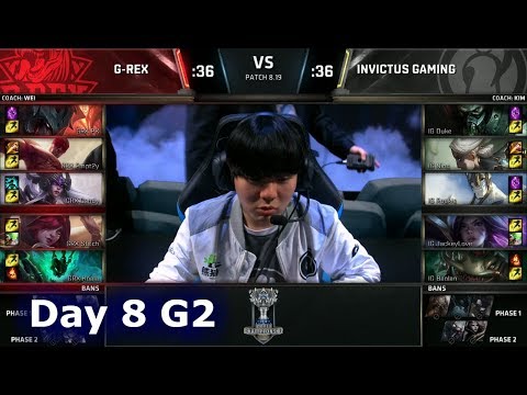 GRX vs IG | Day 8 Group D Decider S8 LoL Worlds 2018 | G-Rex vs Invictus Gaming