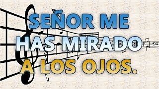 Señor me has mirado a los ojos