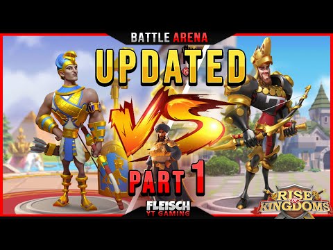 BattleArena - Ramesses VS Edward - Part1(Saladin) - Who to invest in? - Rise of Kingdoms ROK Fleisch