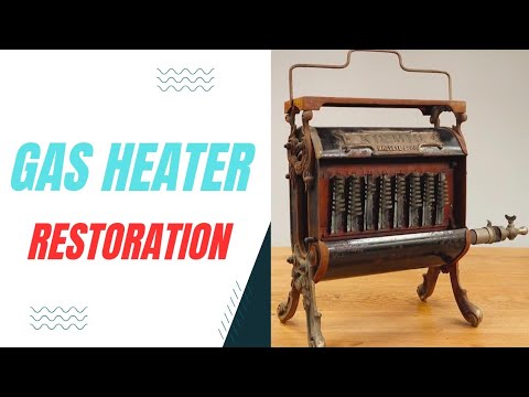1924 Gas Heater restoration | Antique gas heater restoration | Old Gas Heater restoration