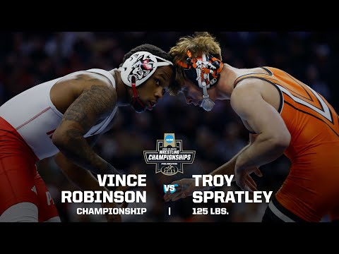 Vince Robinson vs. Troy Spratley: 2025 NCAA wrestling championship (125 pounds)