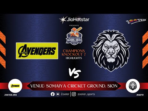 HIGHLIGHTS CHAMPIONS KNOCKOUT 7 | JBCN AVENGERS vs JNS SUPREMOS INTERNATIONAL SCHOOL DAD'S 8 0