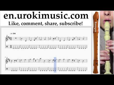 Recorder lessons (B.) Jonas Blue - Mama Sheet Music Tutorial Part#1 um-i352