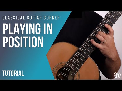 Playing in positions on the guitar