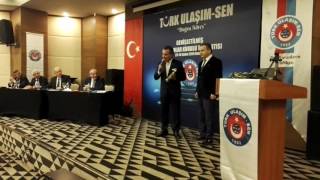 TÜRK ULAŞIM SEN GENEL BAŞKANI ŞERAFETTİN DENİZ'in ALPARSLANCA KONUŞMASI.