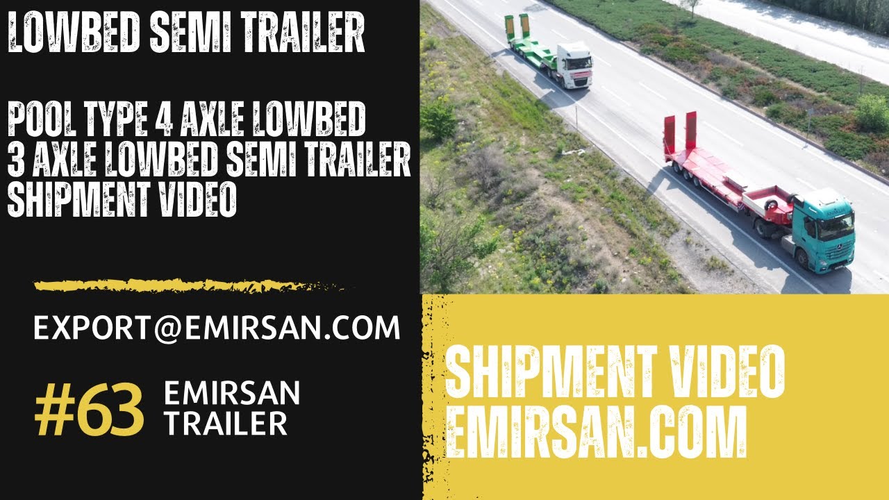 Pool Type 4 Axle Lowbed & 3 Axle Lowbed in Action