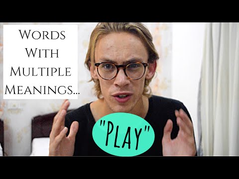 意思不同的詞--"玩" (Words With Different Meanings - "Play")