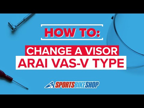 How to change an Arai visor (VAS-V type fitting) - Sportsbikeshop