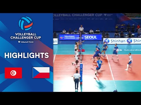 Tunisia vs. Czech Republic - Volleyball Challenger Cup Men - Match Highlights, 29/07/2022