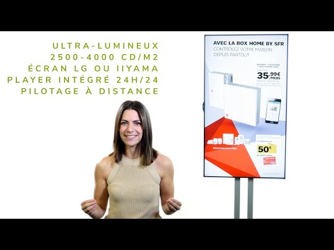 Ecran vitrine LG 55