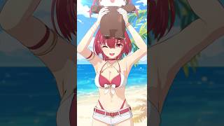 船長とビーチで水着ボインボインクマリンバレーしよ💘🏖️#shorts