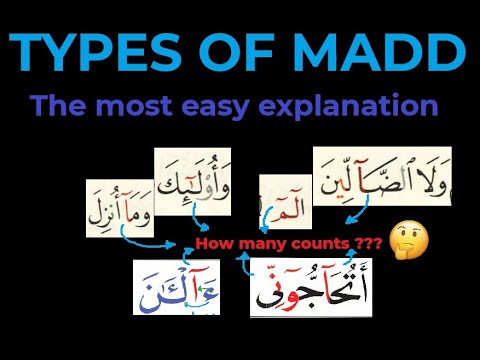 Types Of Madd in Quran With Examples | Quranic Madd | How to do Madd