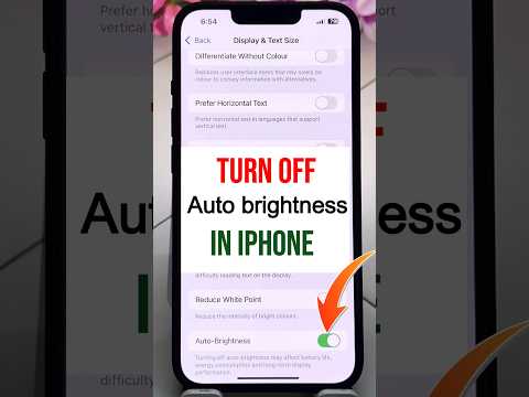 How to turn OFF Auto-Brightness in iPhone  | iphone me auto brightness kaise band kare