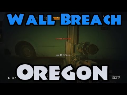Rainbow Six Siege Glitch | Wall Breach Glitch On Oregon! God Mode On Oregon! Free Easy Kills!