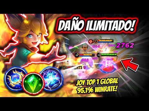 NOT EVEN LANCELOT TANK RESISTS HER DAMAGE! JOY TOP 1 GLOBAL 95.1% WINRATE! | MOBILE LEGENDS