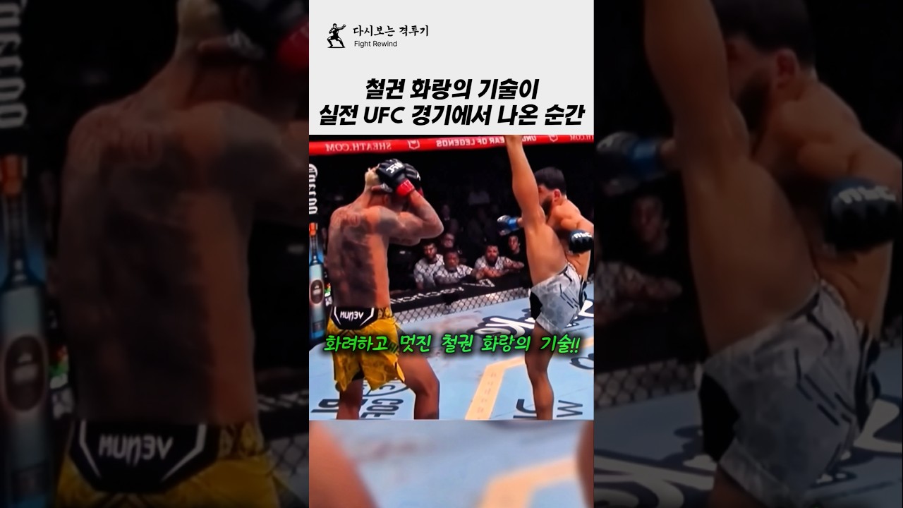 철권 화랑의 기술이 실전 UFC 경기에서 나온 순간!! #격투기 #ufc #mma #킥복싱 #무에타이