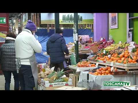 2021-04-01 FIRENZE - COVID, STEWARD ANTI ASSEMBRAMENTI A MERCATO CENTRALE